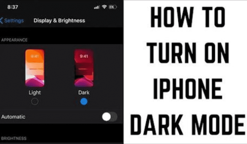 How to enable Dark Mode on iPhone